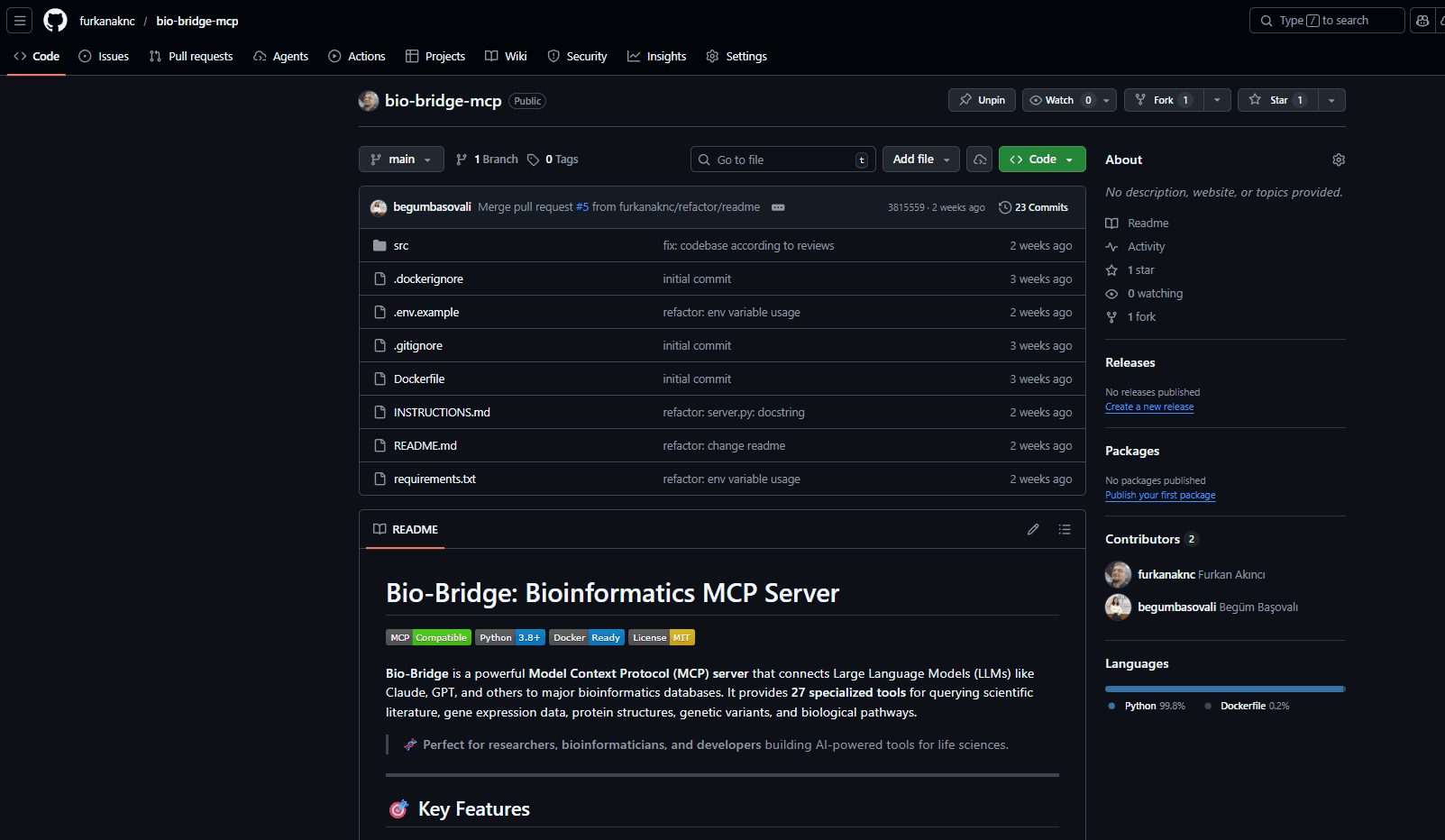 Bio Bridge Mcp preview